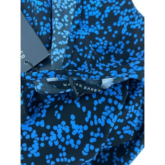 Walter Baker Womens Connie Dress 6 Blue Starry Night Polka Dot W70530 NWT - Picture 3 of 14